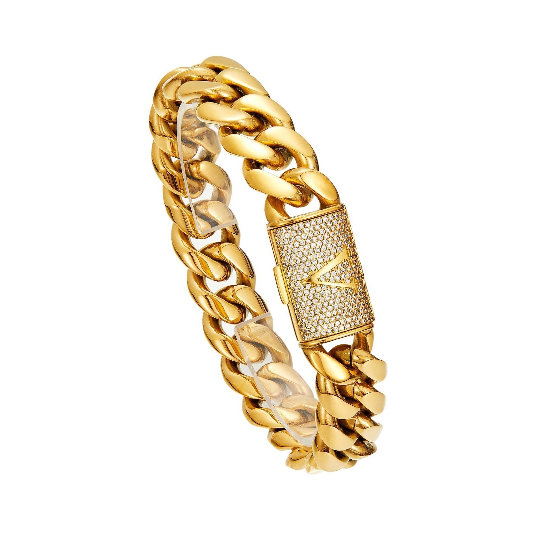 14K Gold Plated Stainless Steel Miami Cuban Chain Necklace/Bracelet with Custom A-Z Initial Engraved Flip Clasp Slim and compact design Miami hip-hop style fashion piece for everyday wear, also suitable as jewelry for special occasions.